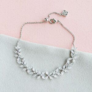 Kendra Scott Rosalie White CZ Silver Tennis Bracelet